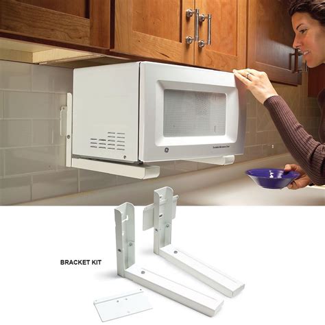 under cabinet microwave mounting brackets|microwaves that hang under cabinets.